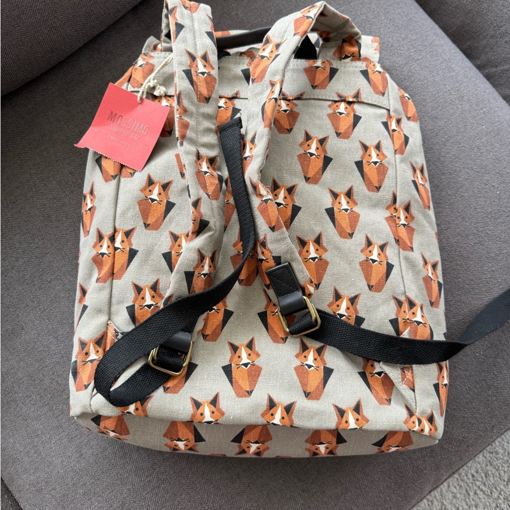 Fox Print Backpack - Picture 2 of 2